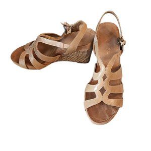 Aerosoles Sandal Plush Plenty Wedge Strappy Size 9 Nude